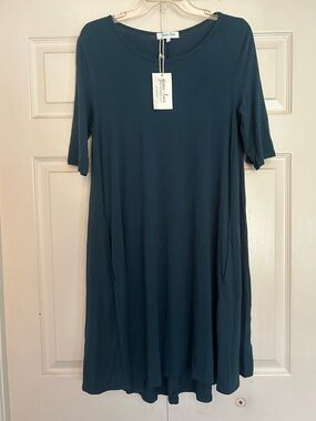 Grace & Lace Teal Swing Midi Dress